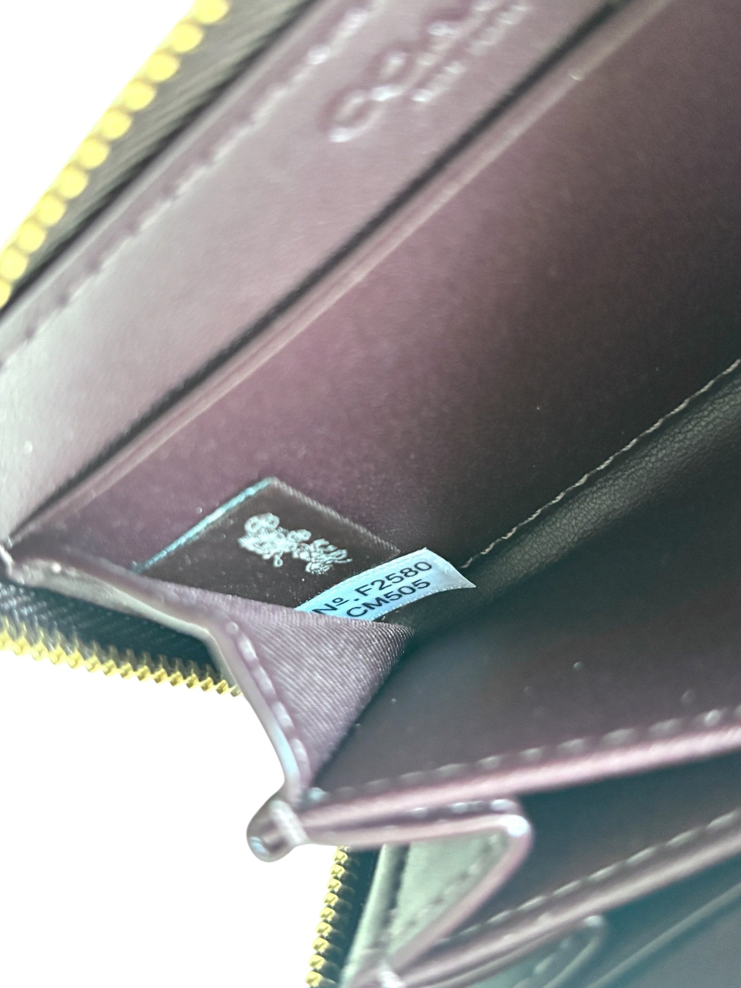 Coach Quilted Zip Card Case