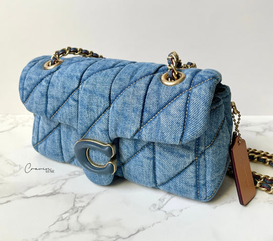 Coach Tabby Quilted 20 Denim