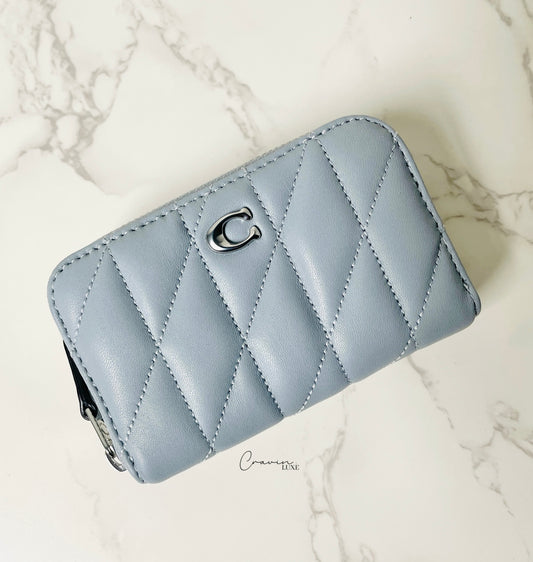 Coach Pillow Quilted Zip Card Case