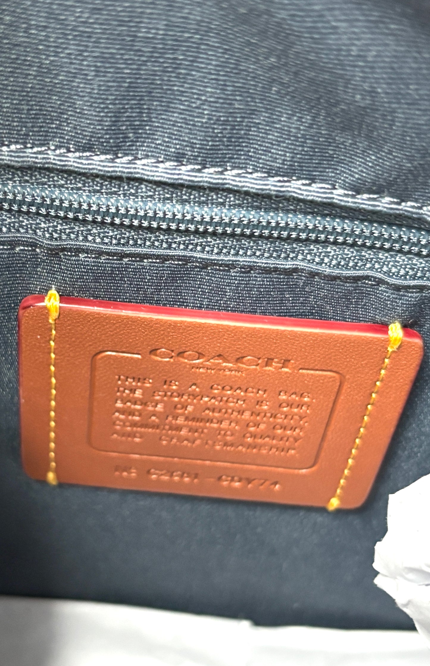 Coach Medium Rowan Satchel in Loved Denim