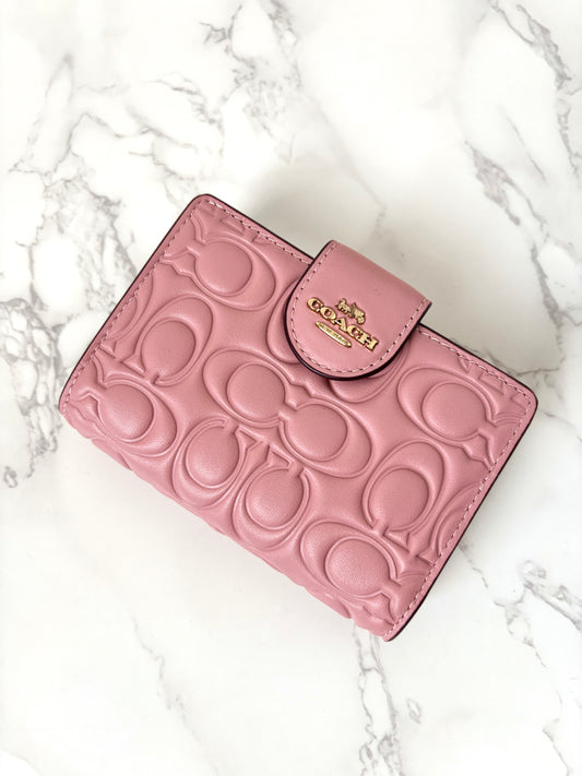 Coach Leather Medium Corner Zip Wallet