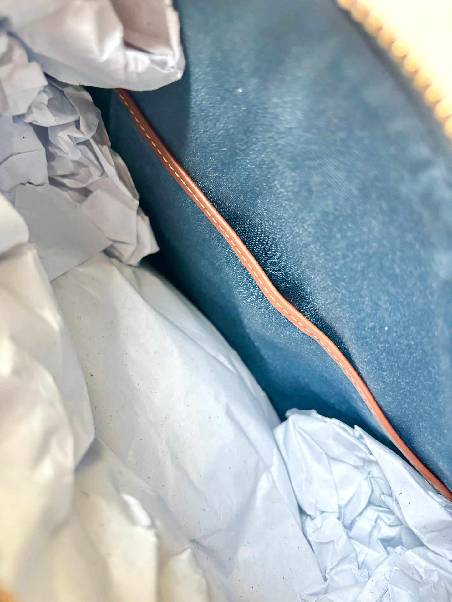 Coach Large Rowan Satchel in Loved Denim