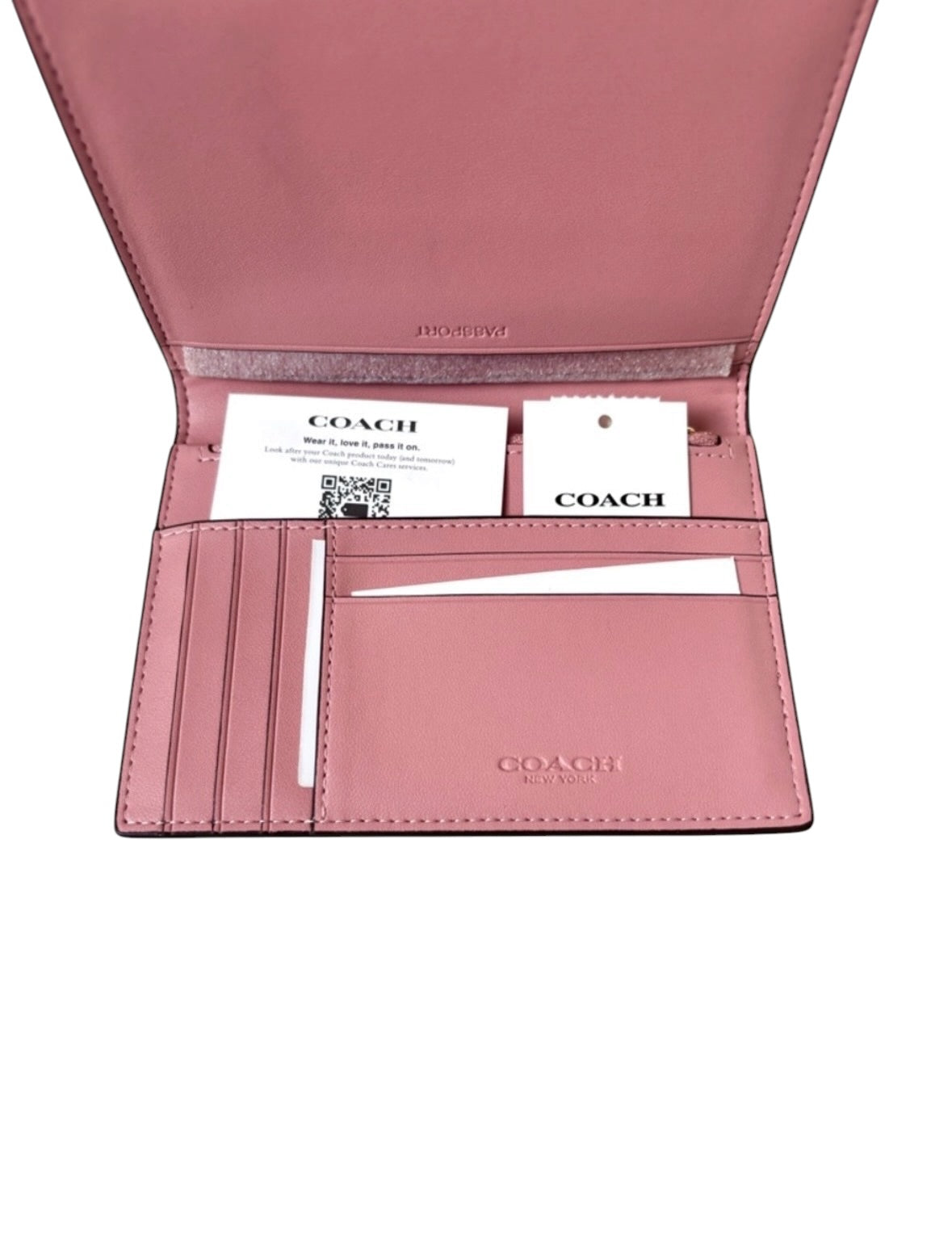 Coach Passport Card Case Holder