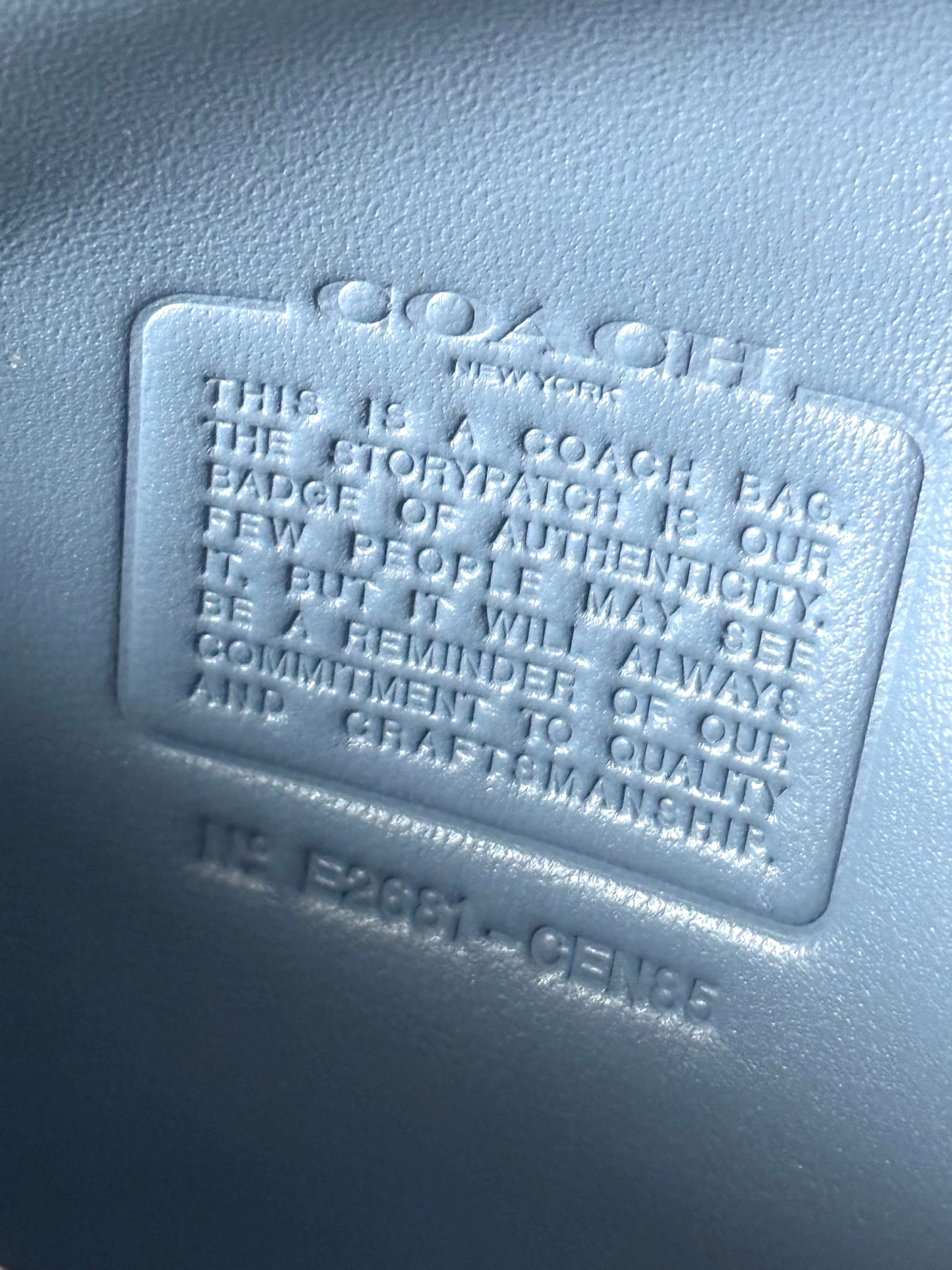 Coach Tabby 26 in Denim Crystal Jacquard