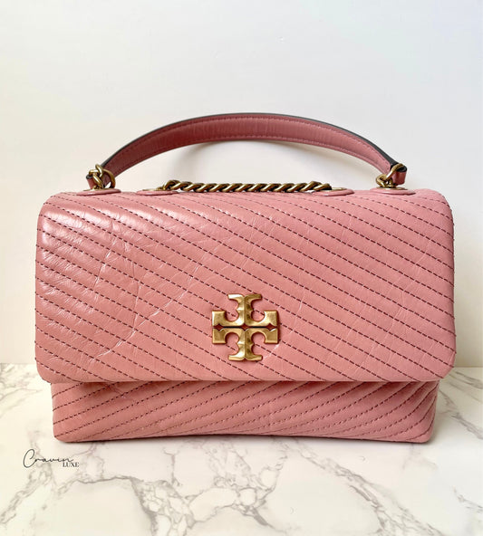 Tory Burch Kira Moto Quilt Small Convertible Shoulder Bag