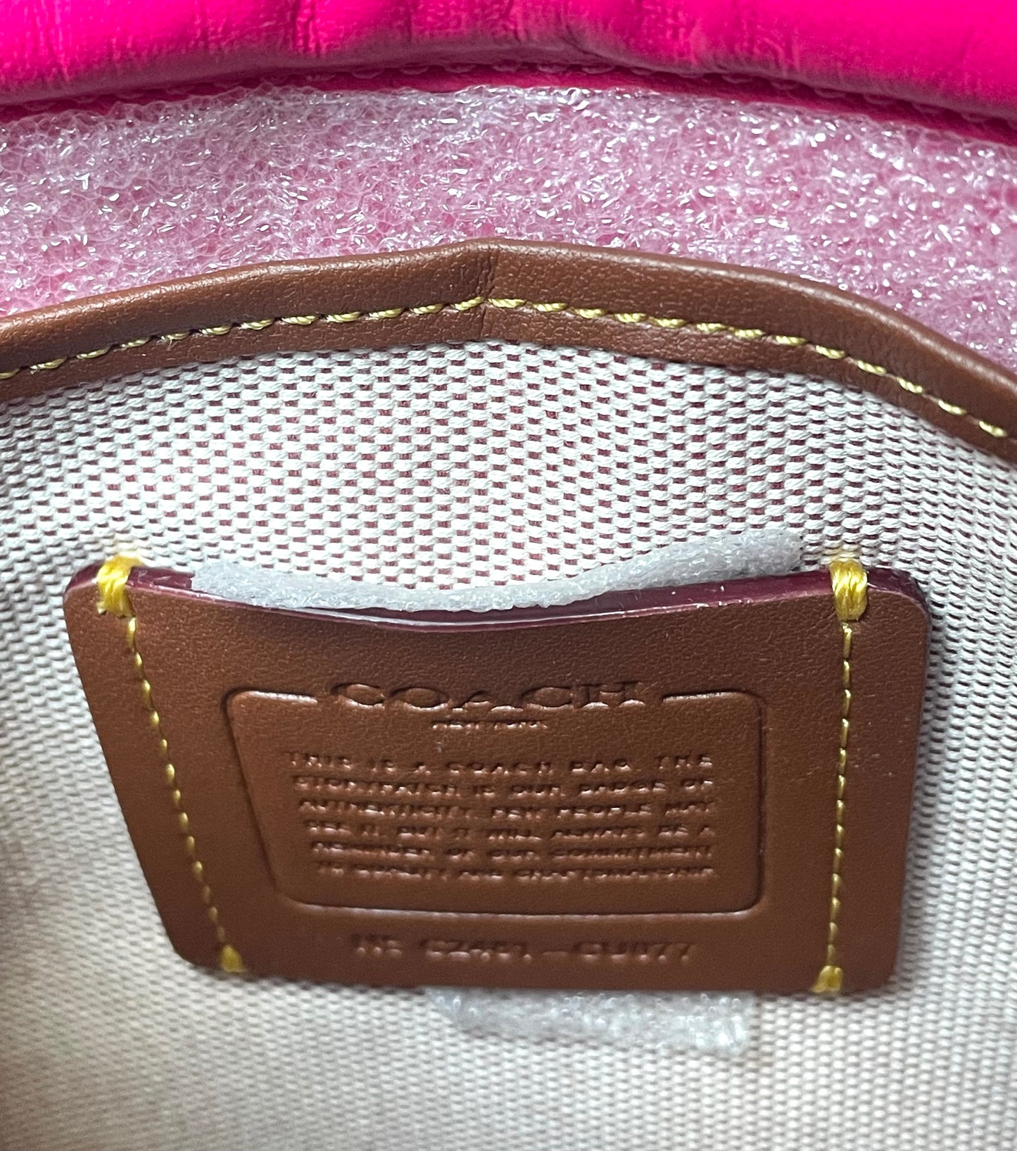 Coach Tabby Quilted Backpack