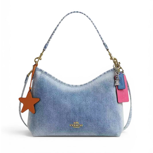 Coach Laurel Shoulder Bag in Loved Denim