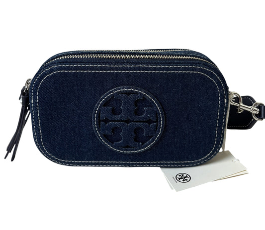 Tory Burch Mini Miller Denim Crossbody