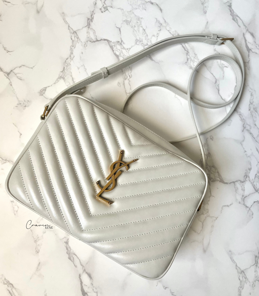 Saint Laurent Lou camera bag Crema soft