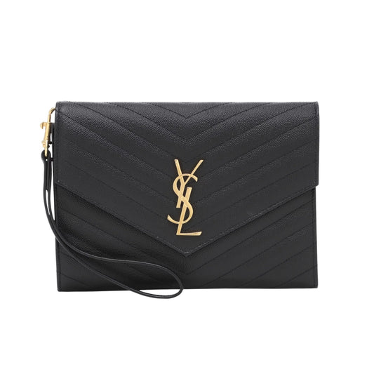 Saint Laurent Cassandre Matelasse Flap Clutch