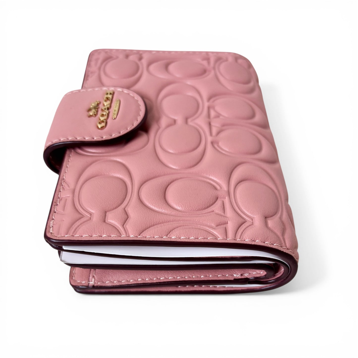Coach Leather Medium Corner Zip Wallet