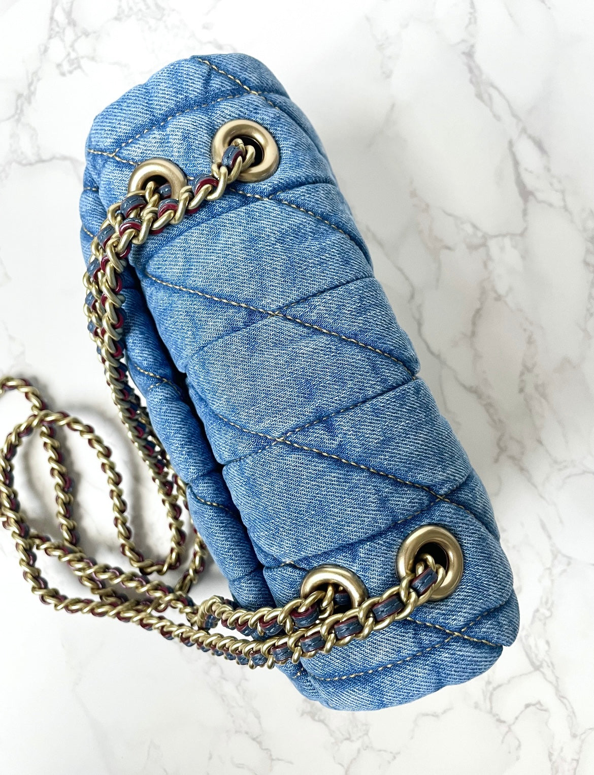 Coach Tabby Quilted 20 Denim