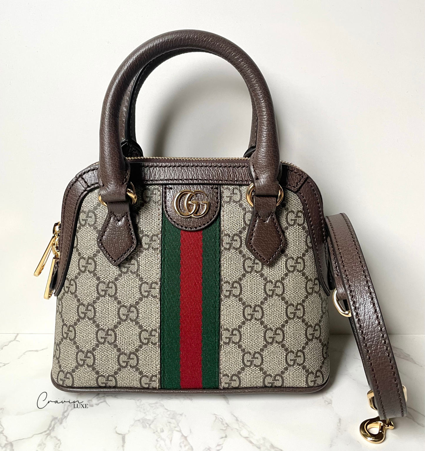 Gucci Ophidia GG Mini Top Handle Bag