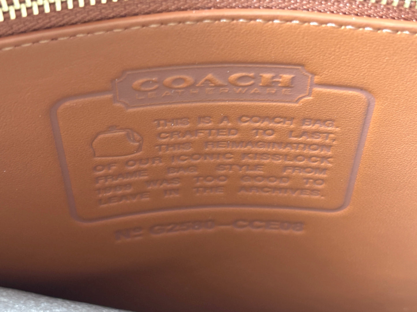 Coach Kisslock Large Frame Bag