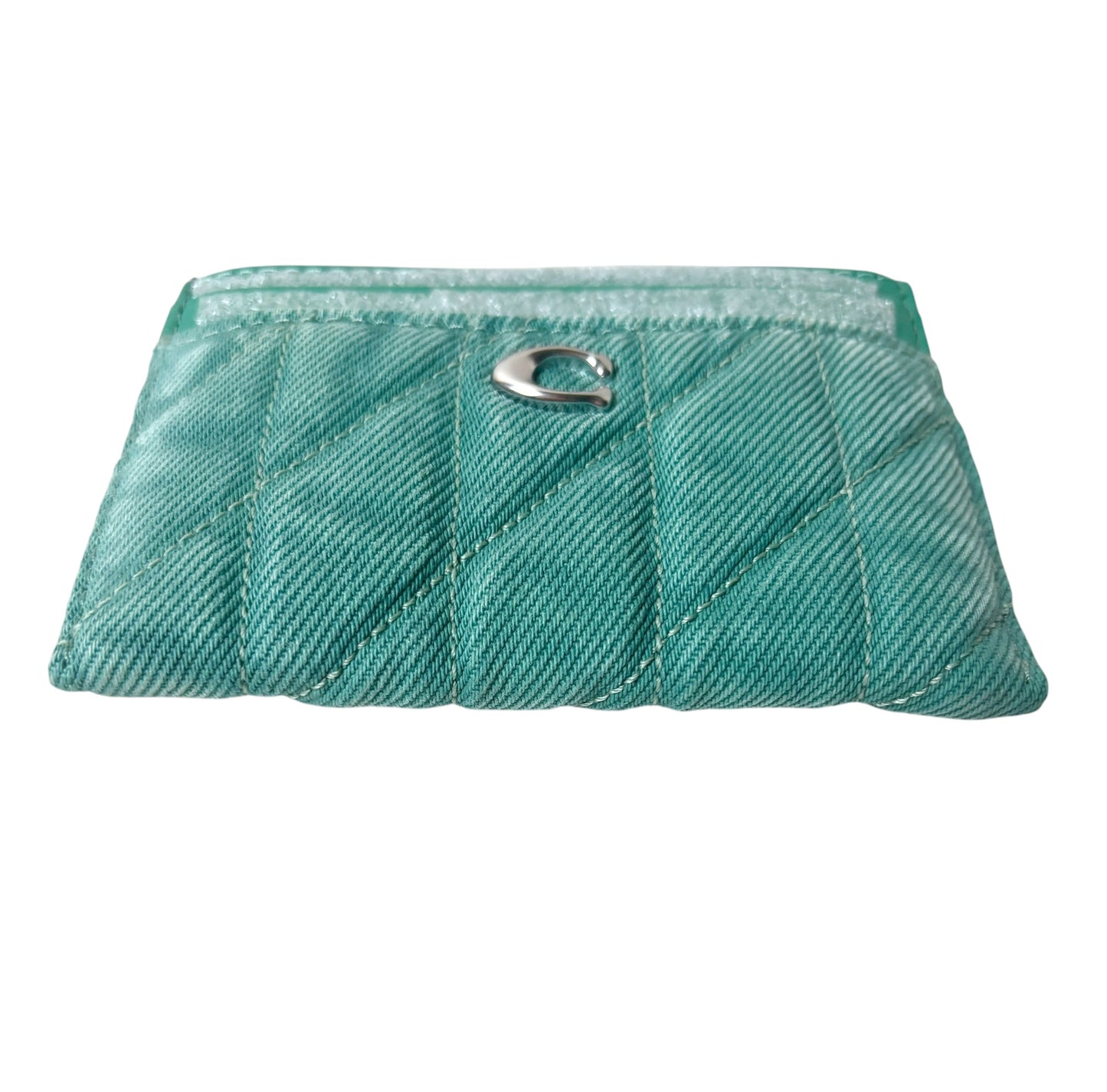Coach Quilted Denim Card Holder