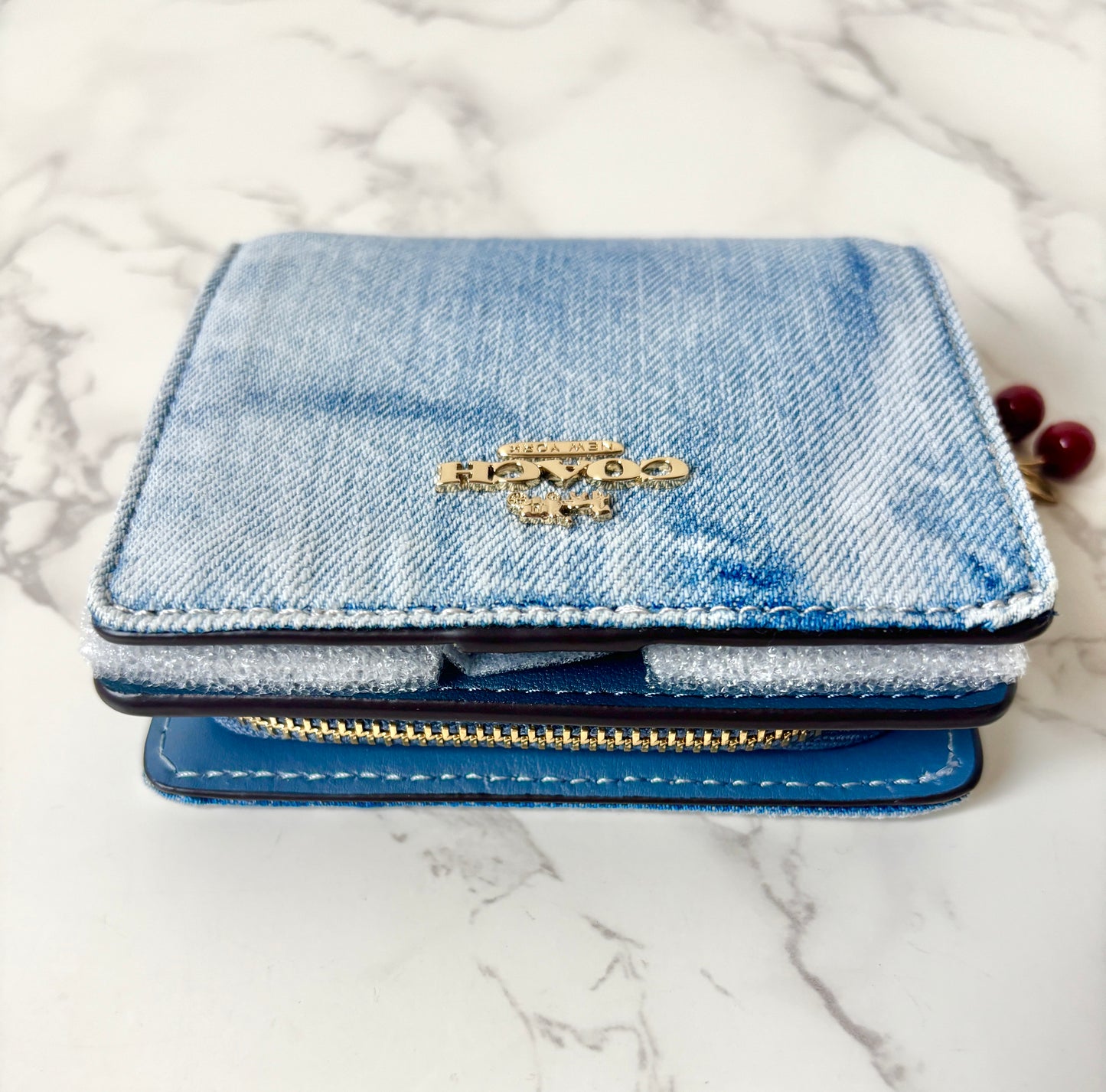Coach Loved Denim Snap Wallet