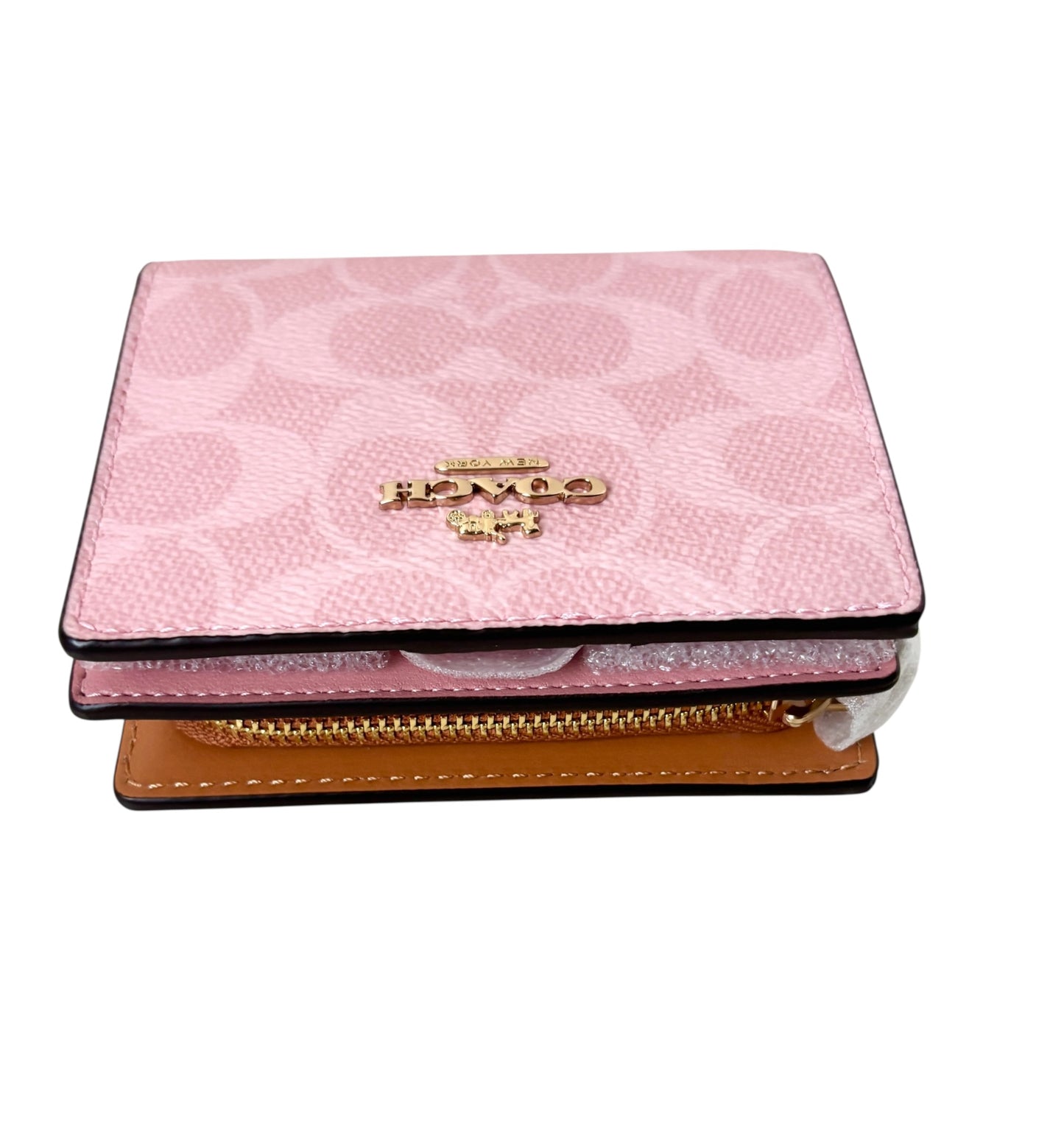 Coach Signature Canvas Snap Wallet