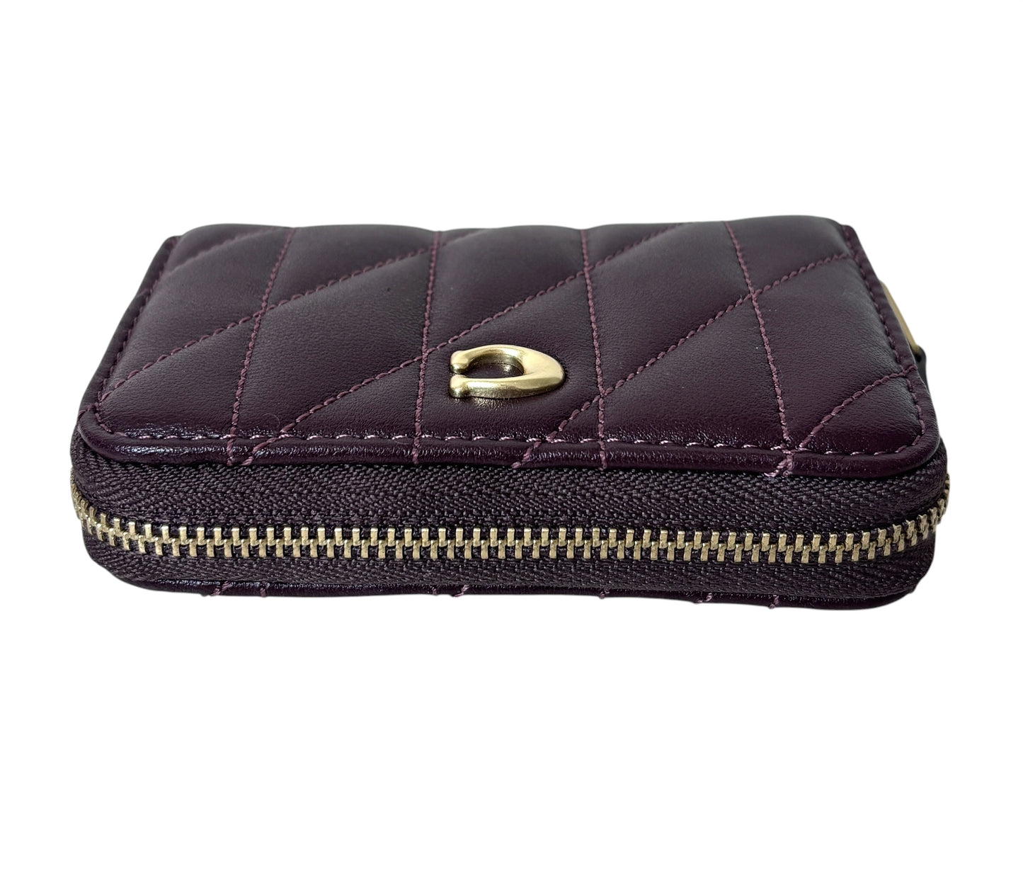 Coach Quilted Zip Card Case
