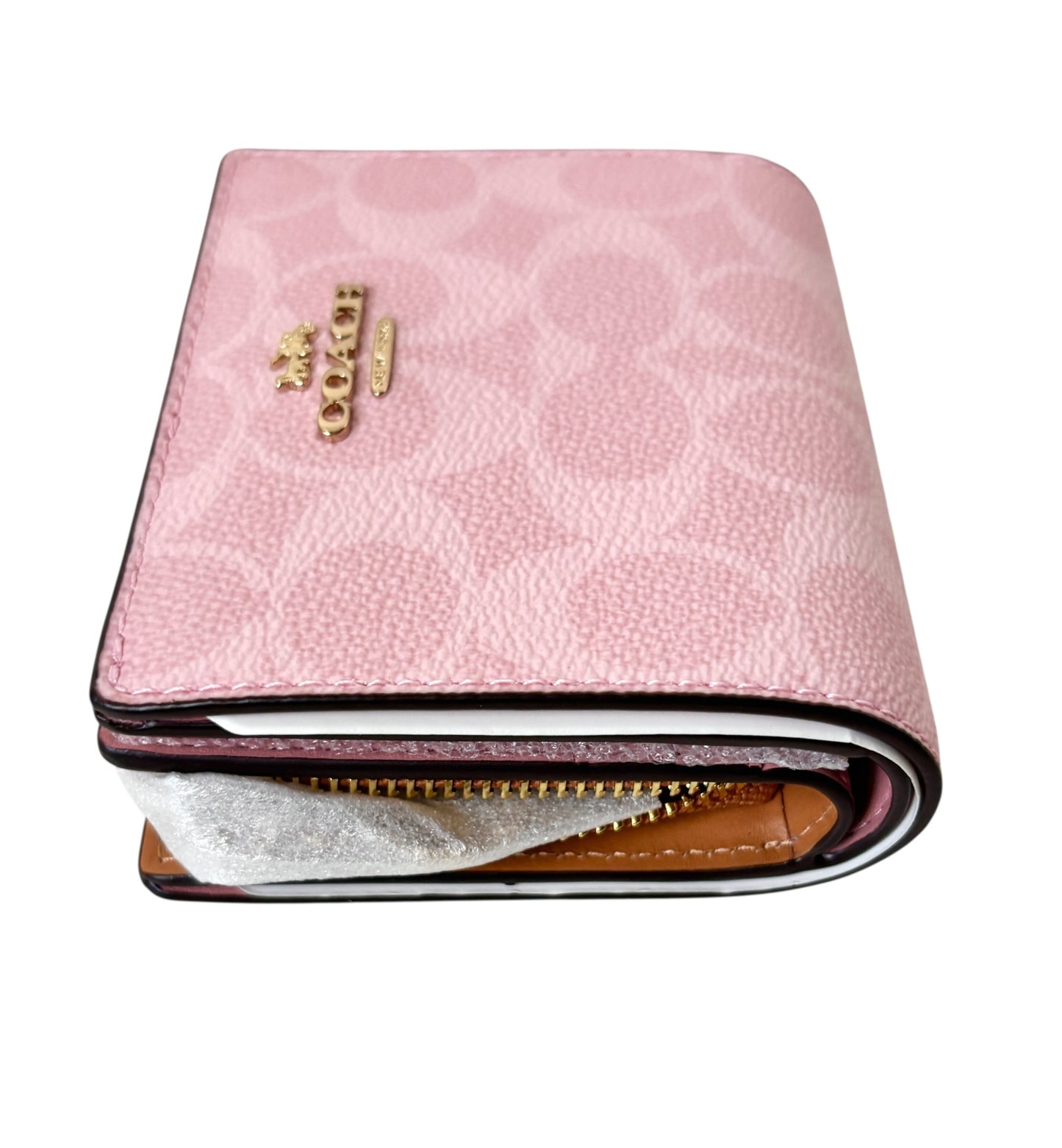 Coach Signature Canvas Snap Wallet
