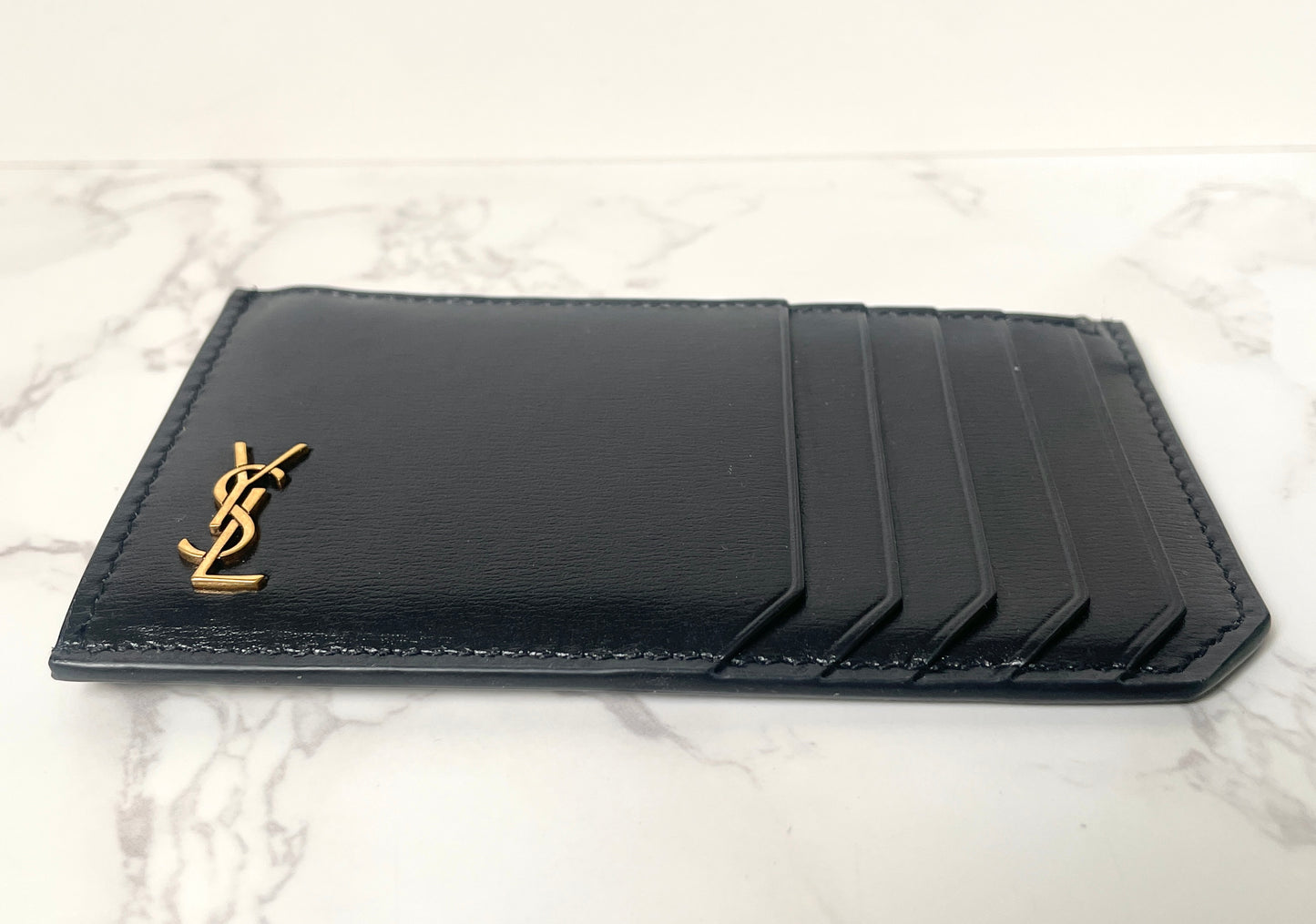 Saint Laurent Zipped Fragments Card Case