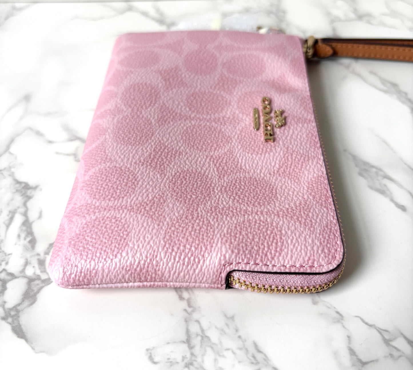 Coach Corner Zip Wristlet