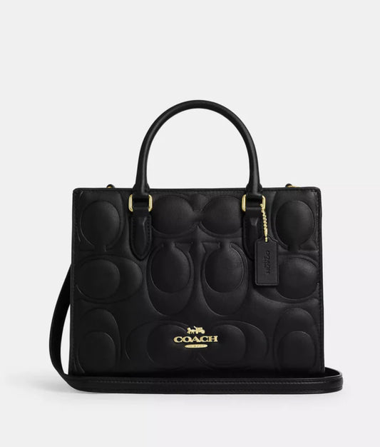 Coach Maggie Tote Small Signature Leather