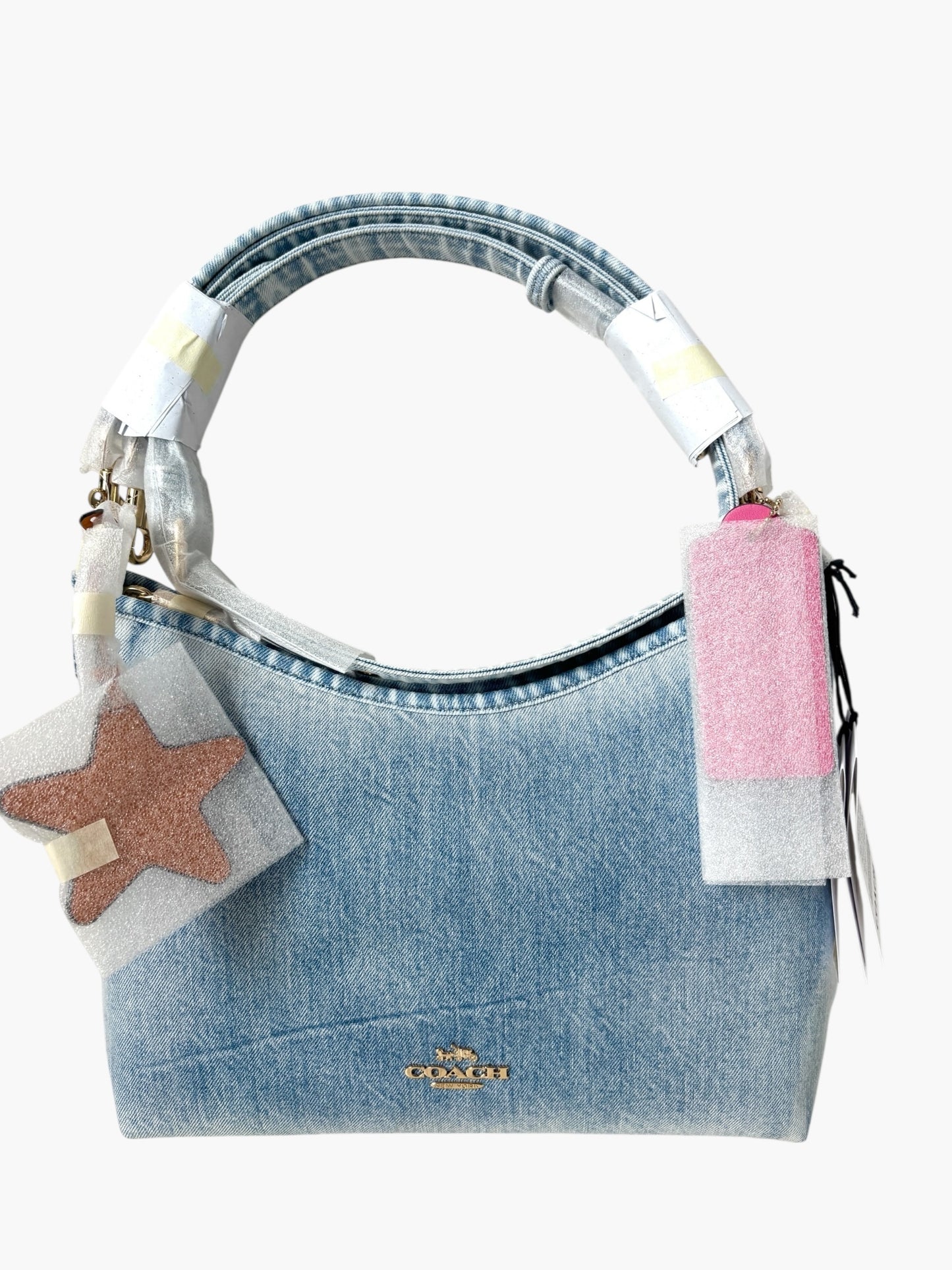 Coach Laurel Shoulder Bag in Loved Denim