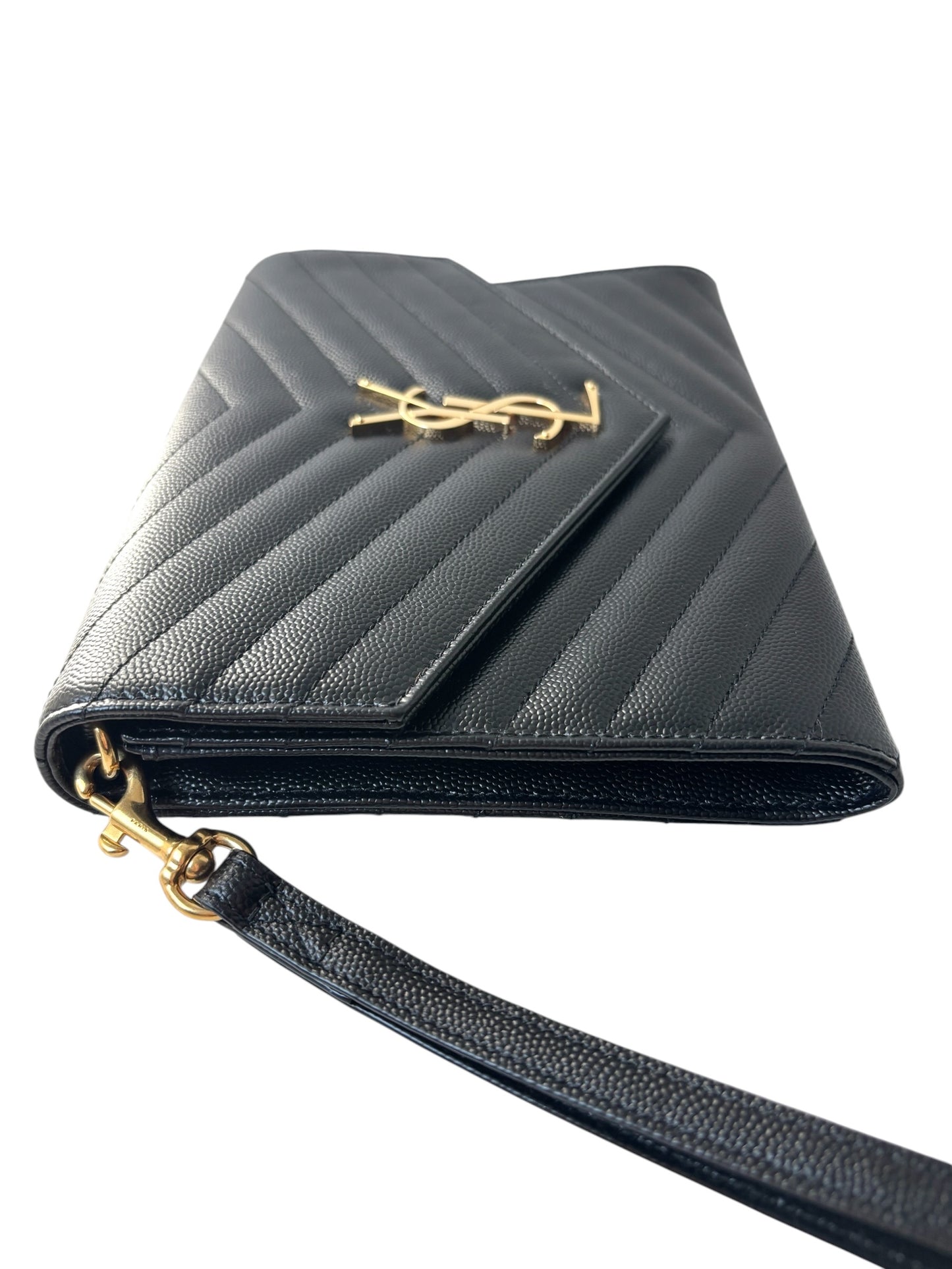 Saint Laurent Cassandre Matelasse Flap Clutch