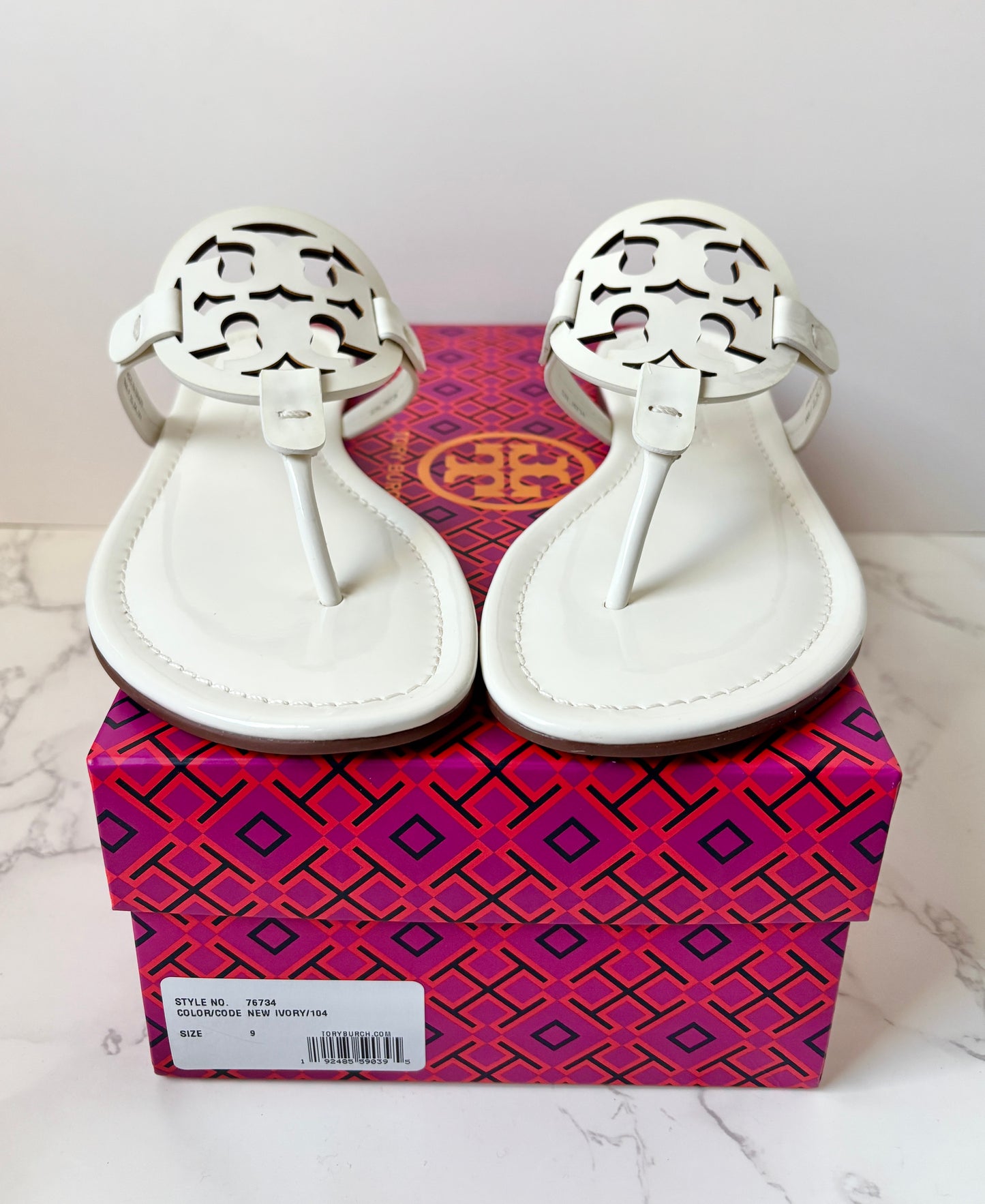 Tory Burch Miller Patent Leather Sandals