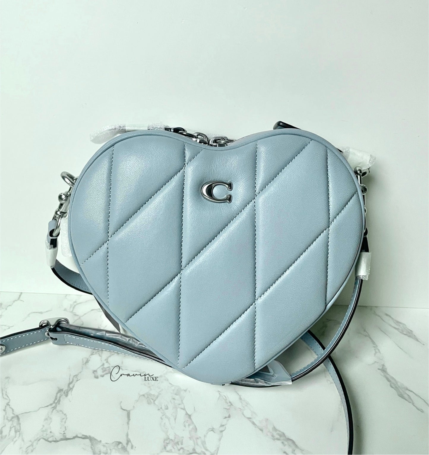 Coach Quilted Leather Heart Bag