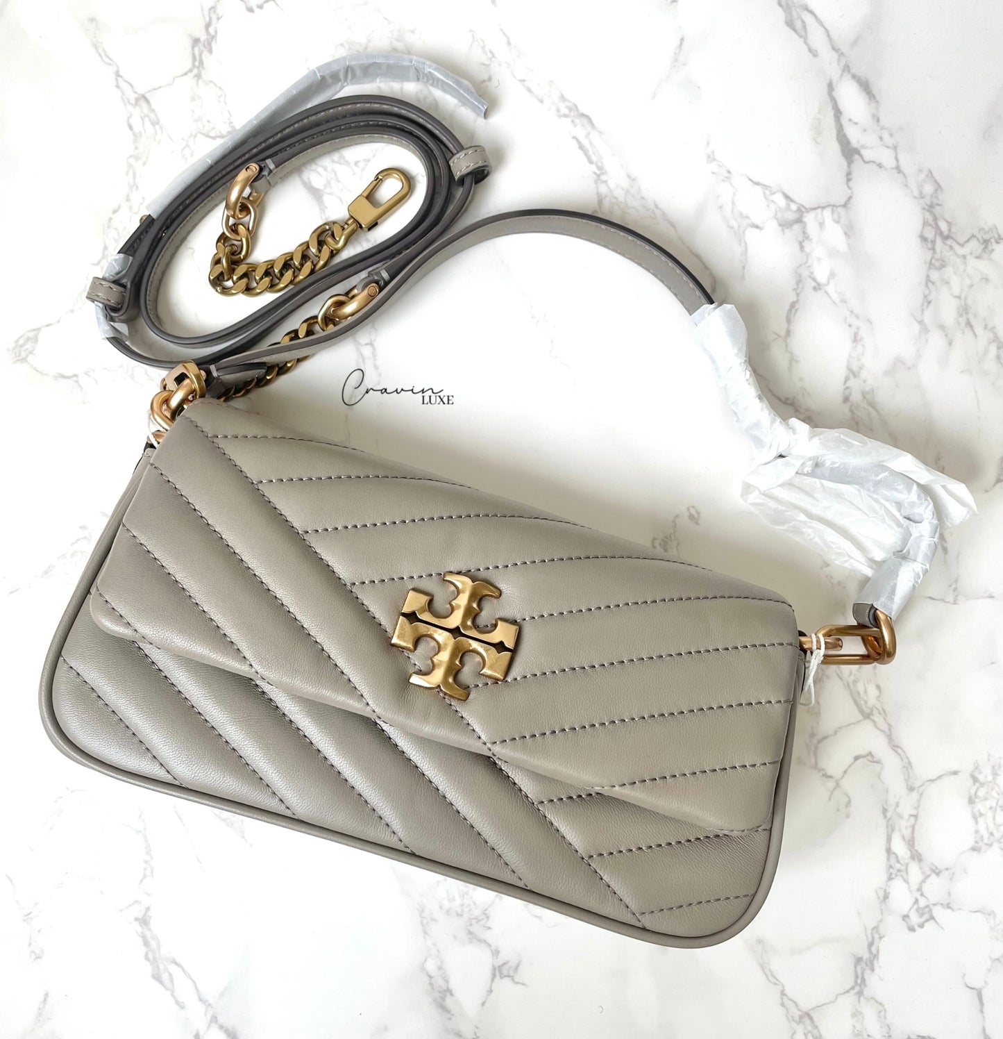 Tory Burch Small Kira Chevron Flap Bag