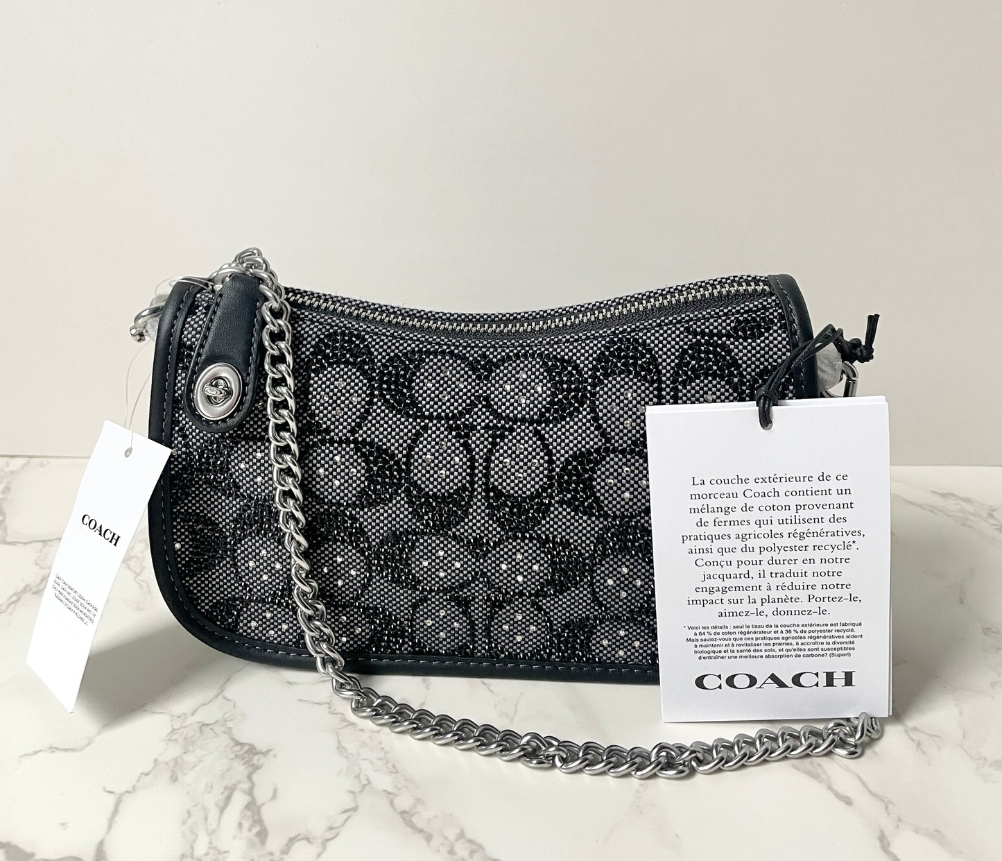 Coach Swinger 20 in Crystal Jacquard