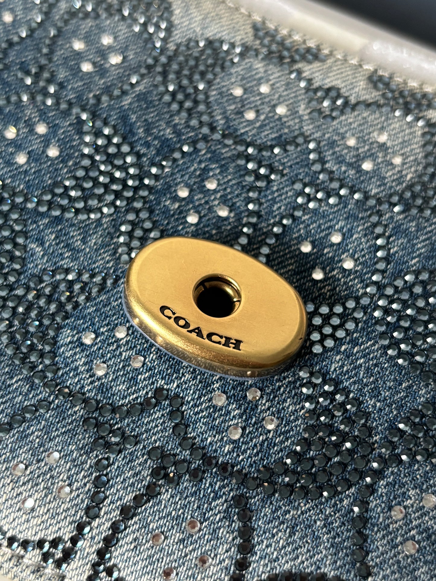 Coach Tabby 26 in Denim Crystal Jacquard
