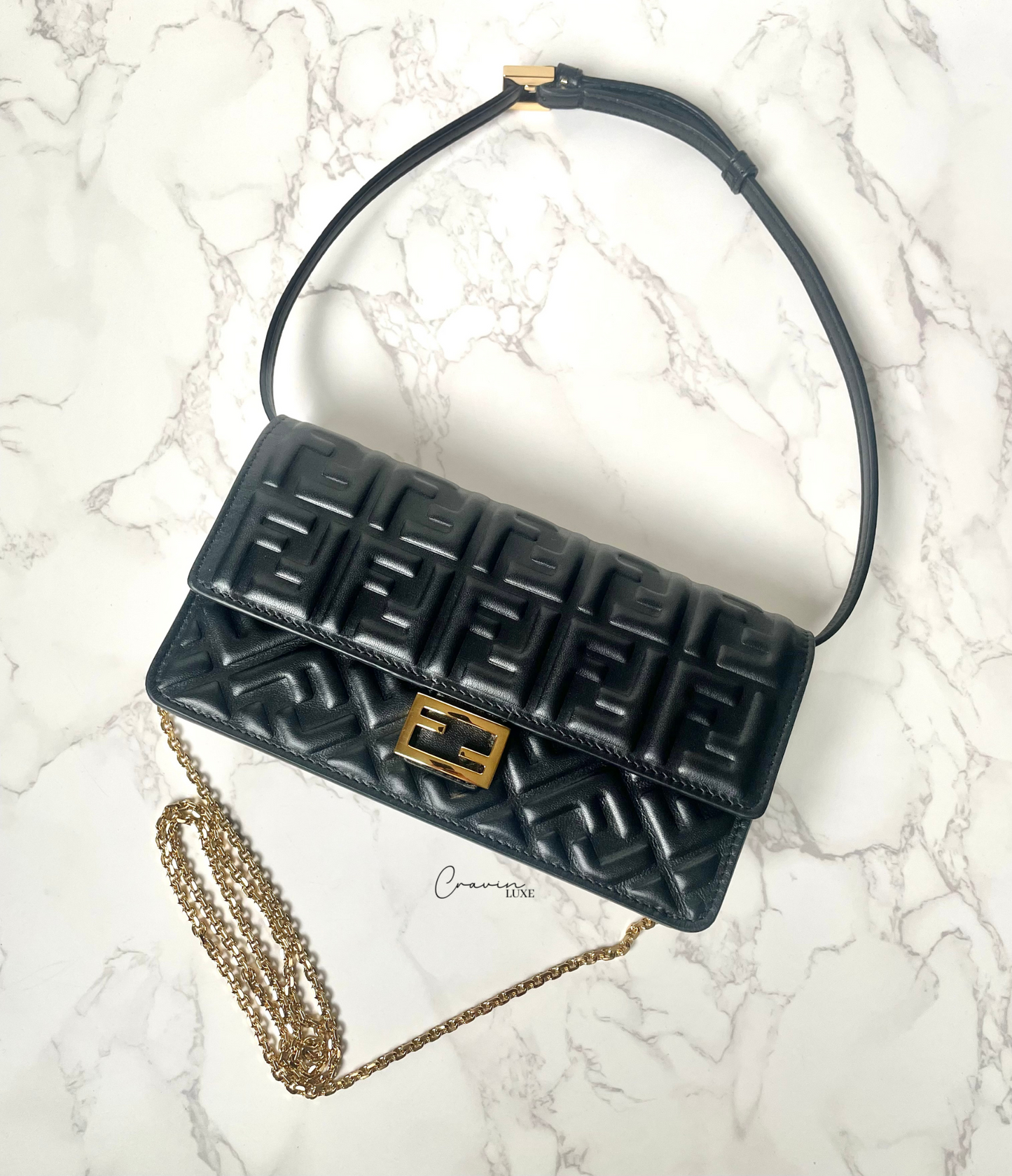 Fendi Baguette WOC Shoulder Bag