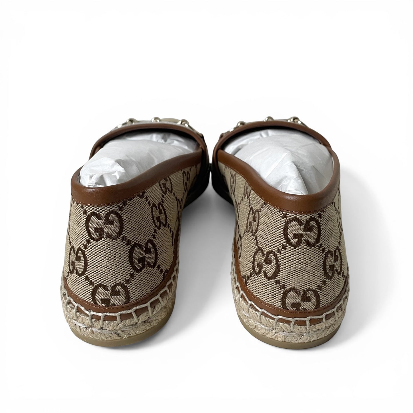 Gucci Horsebit GG Canvas Espadrilles