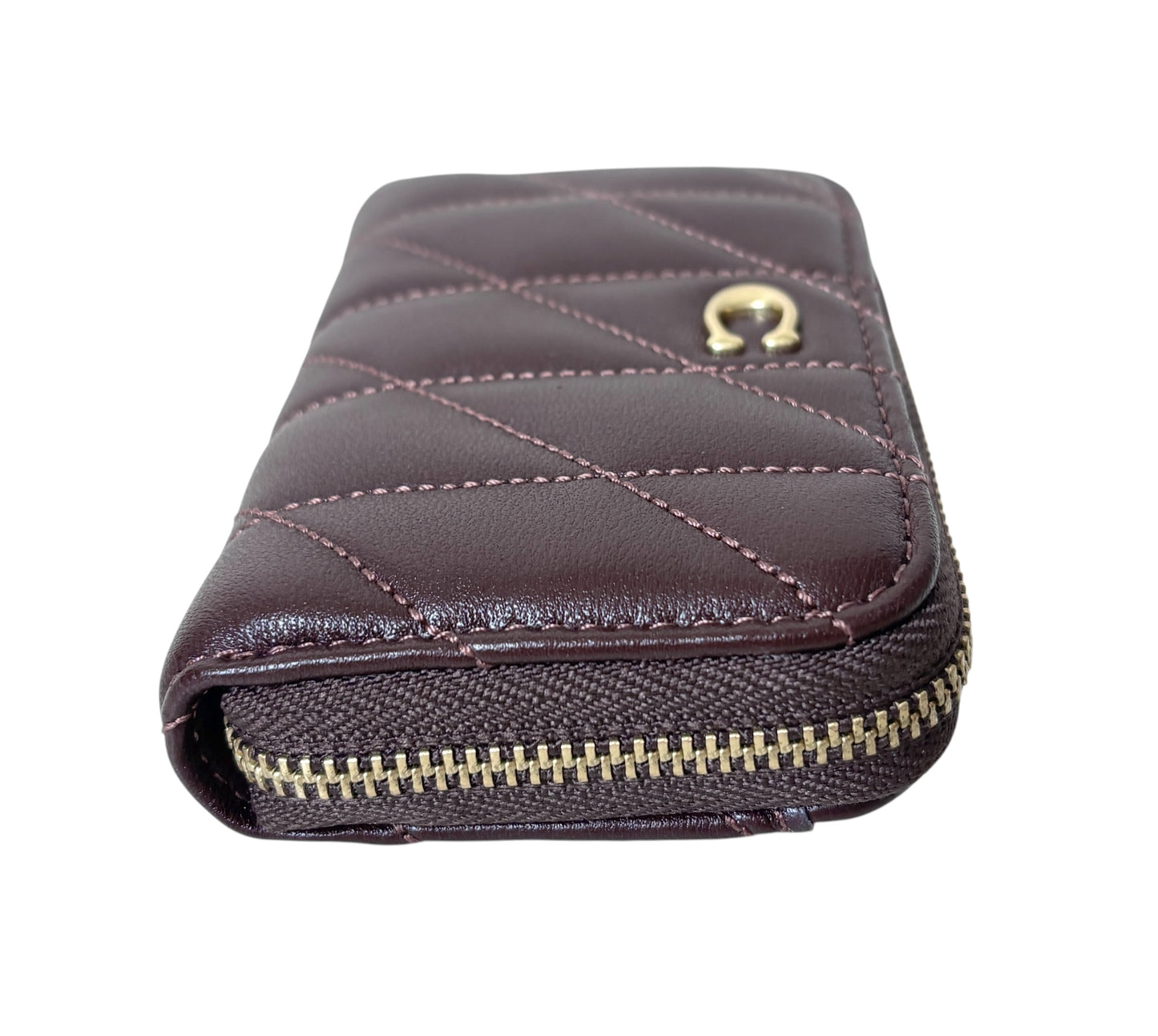 Coach Quilted Zip Card Case