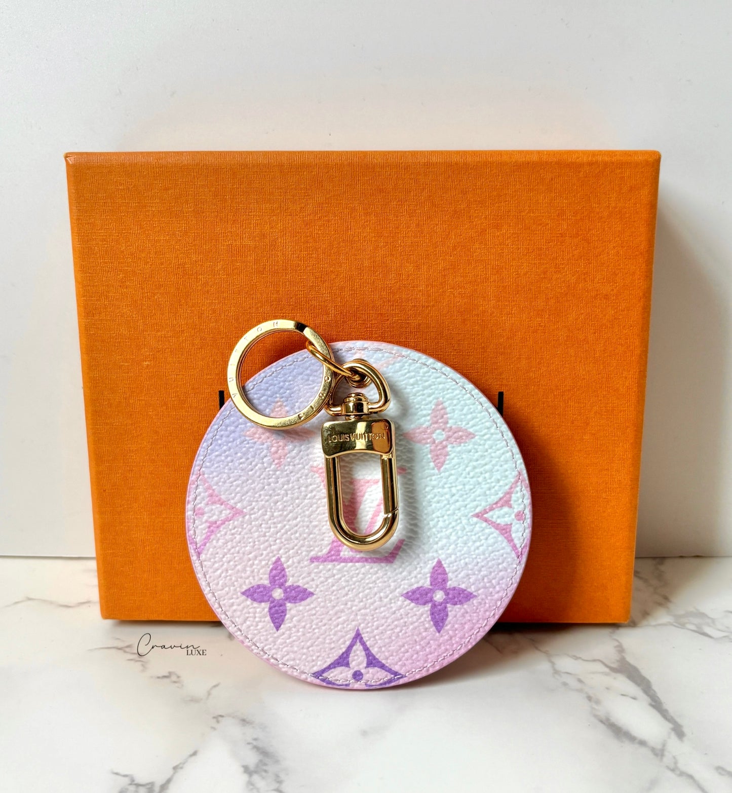 Louis Vuitton Spring in the City Round Keychain Bag Charm