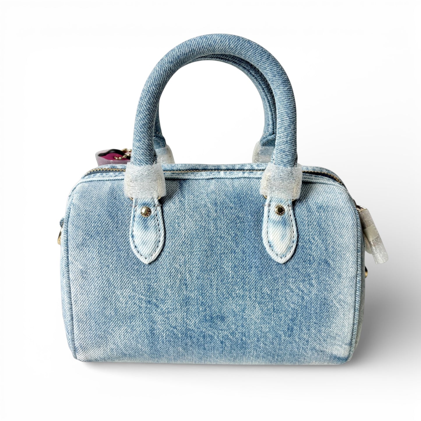 Coach Mini Rowan Crossbody Bag In Loved Denim