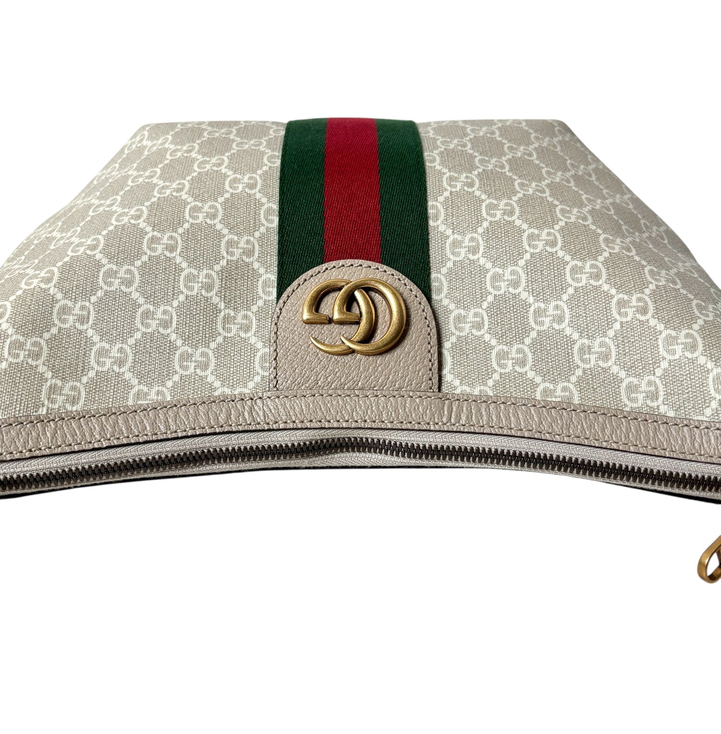 Gucci GG Supreme Half Moon Hobo Shoulder Bag