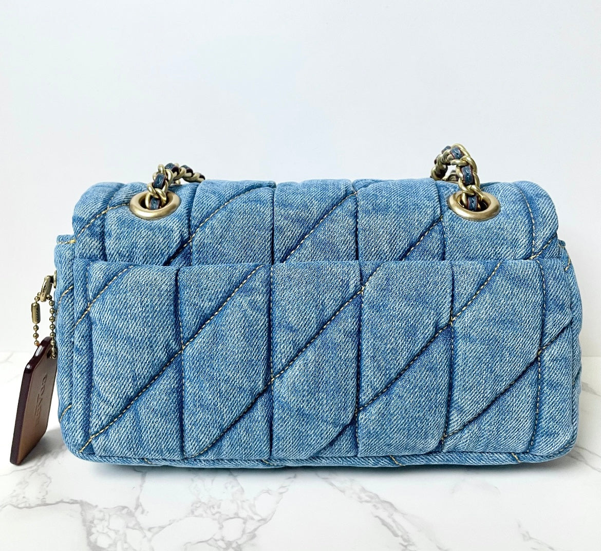 Coach Tabby Quilted 20 Denim