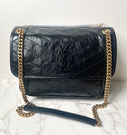 Saint Laurent Niki Medium Vintage Leather Shoulder Bag