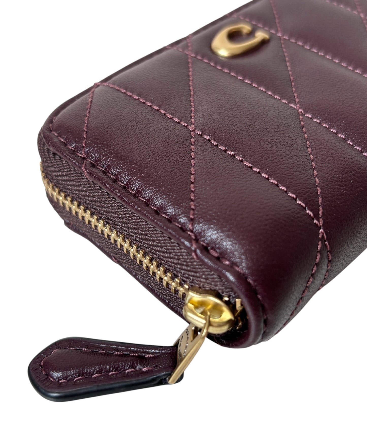 Coach Quilted Zip Card Case