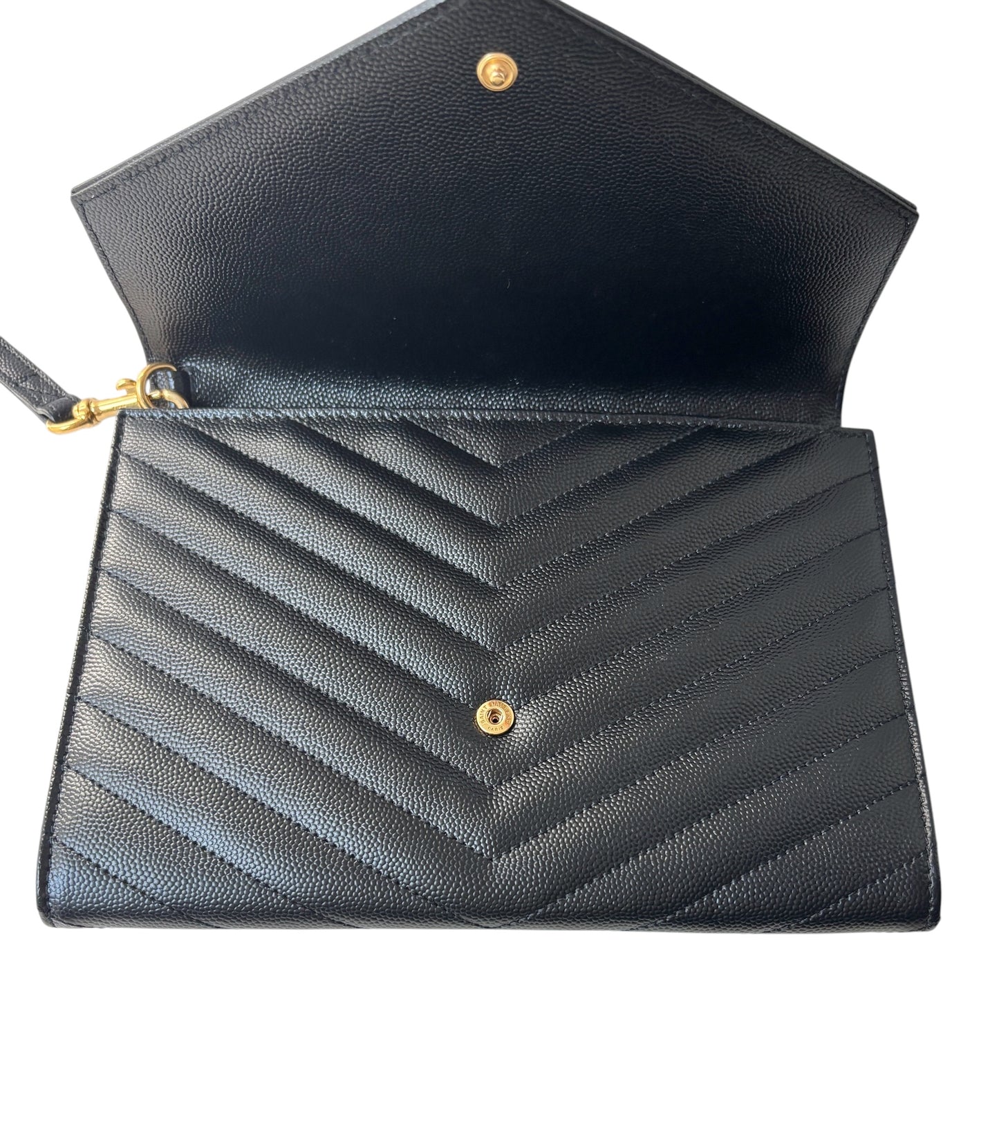 Saint Laurent Cassandre Matelasse Flap Clutch