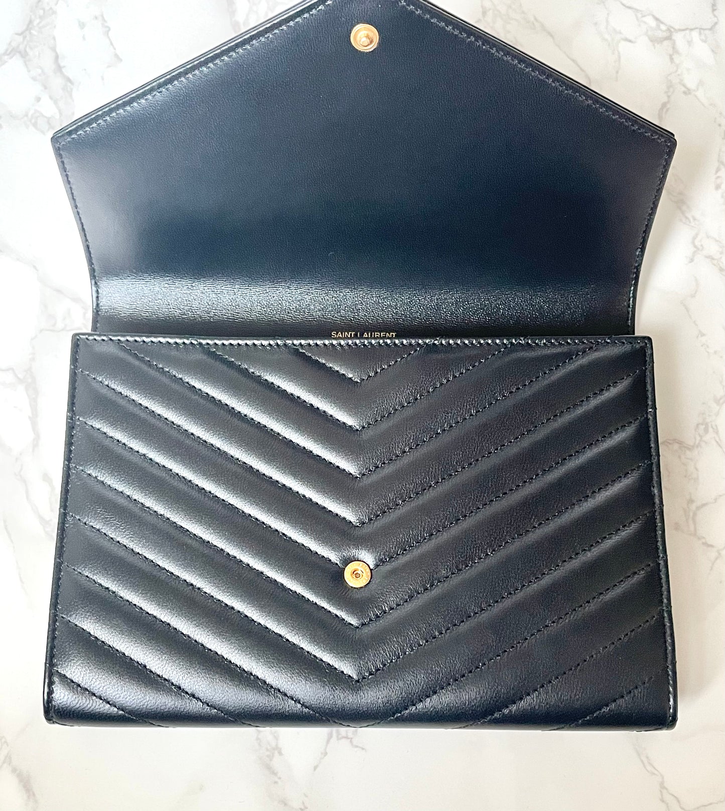 Saint Laurent Cassandre Matelasse Flap Pouch - New Model