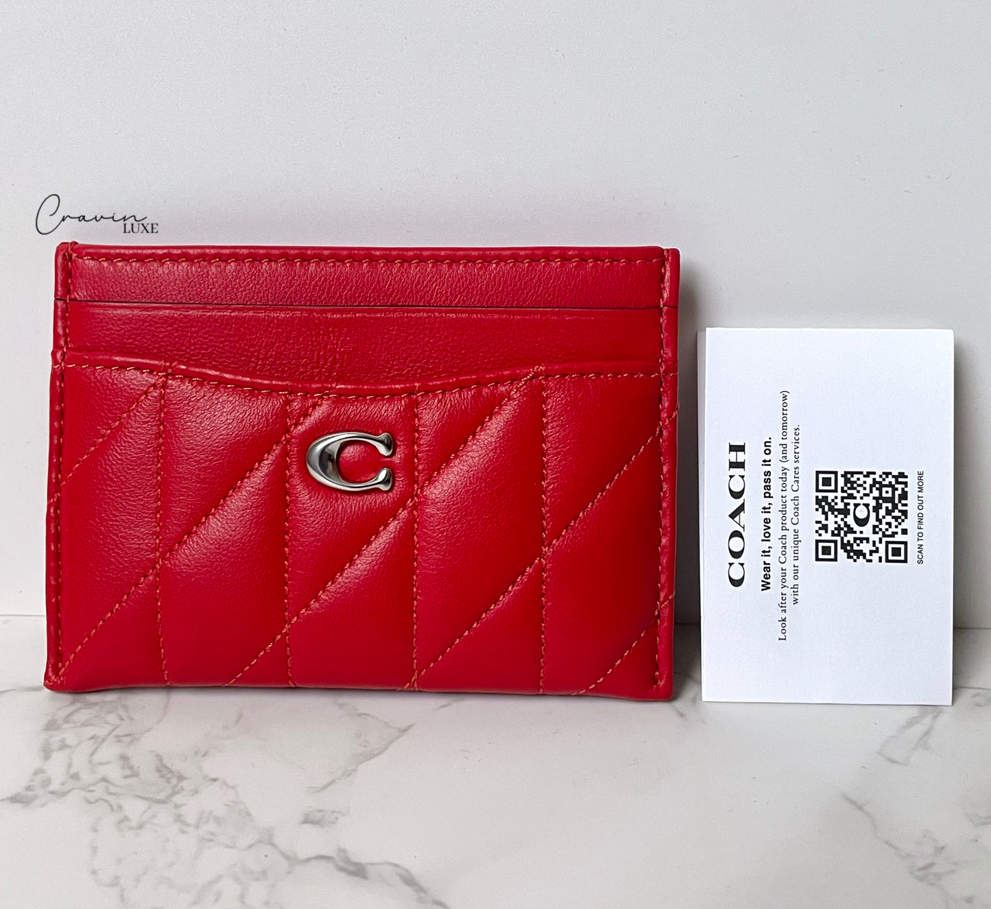 Coach Quilted Card Holder