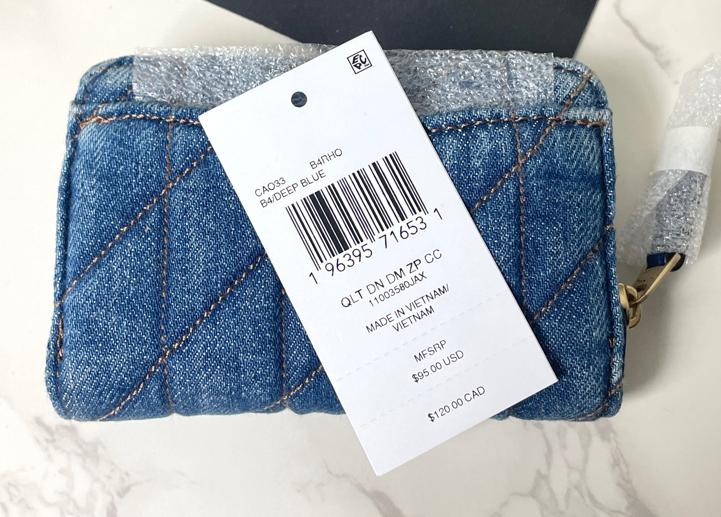 Coach Pillow Quilted Zip Card Case