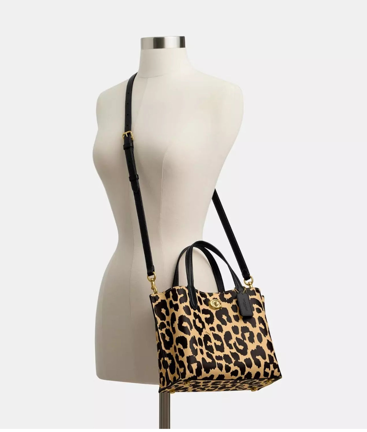 Coach Willow Tote 24 in Leopard