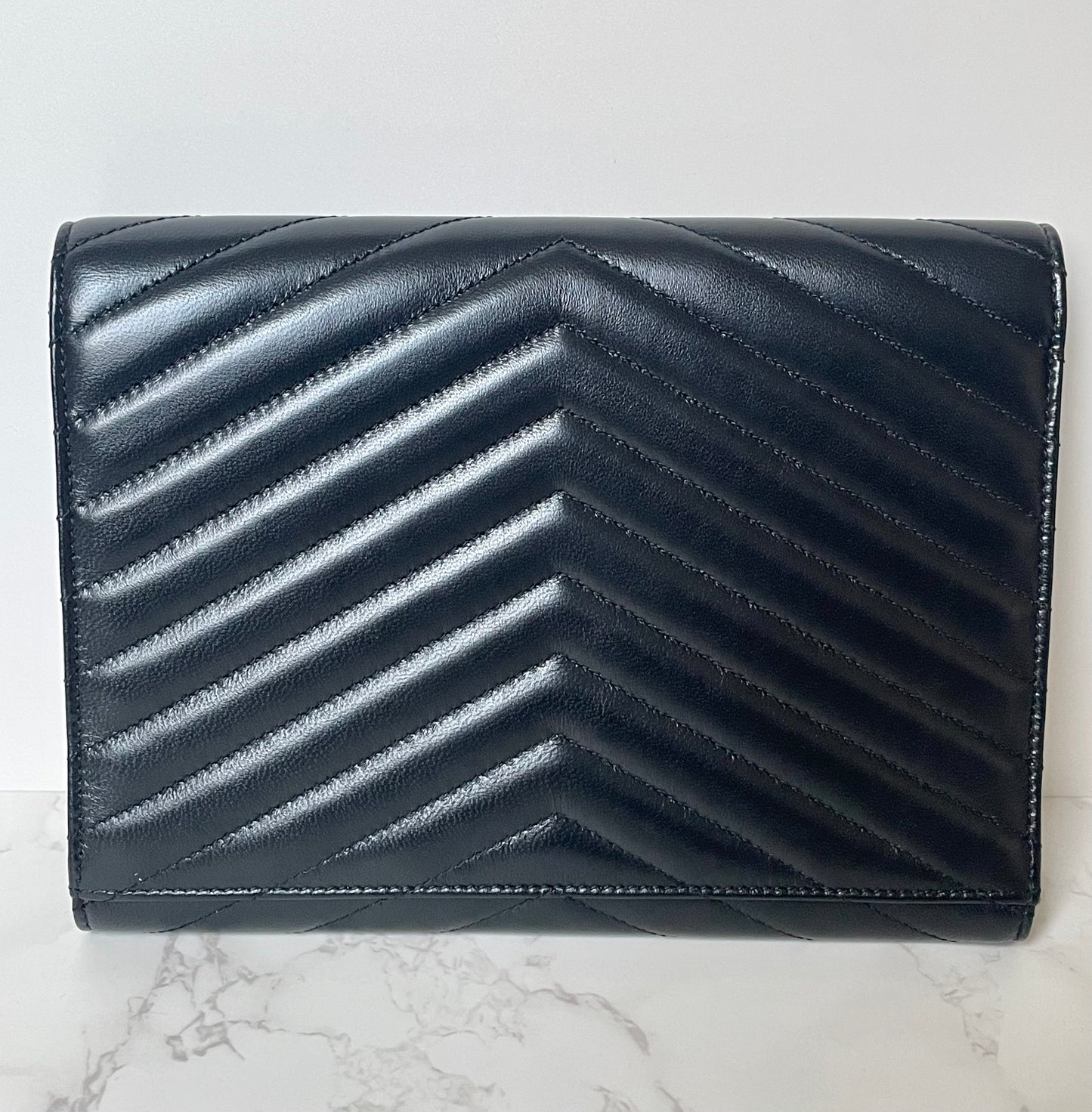 Saint Laurent Cassandre Matelasse Flap Pouch - New Model