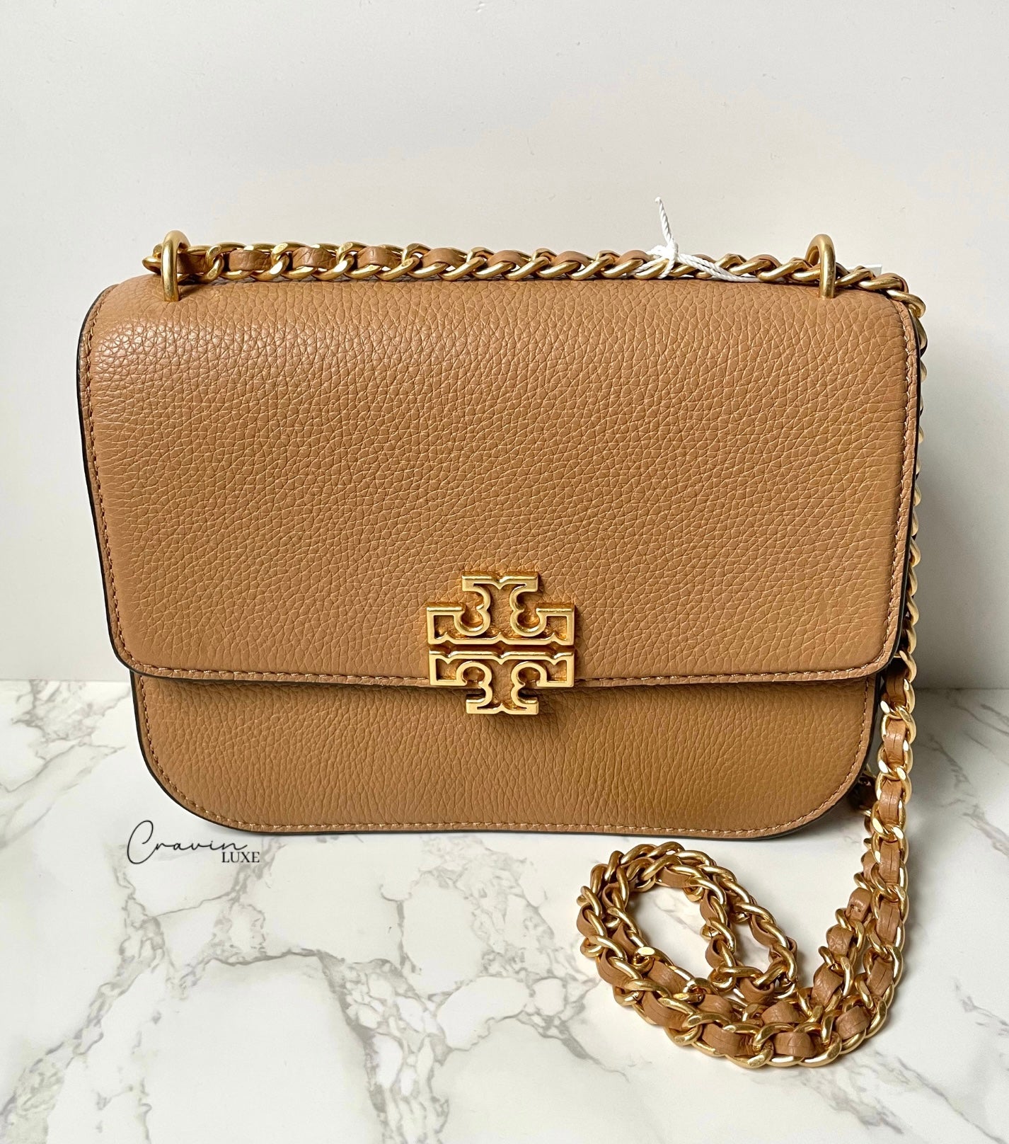 Tory Burch Britten Small Convertible Shoulder Bag –