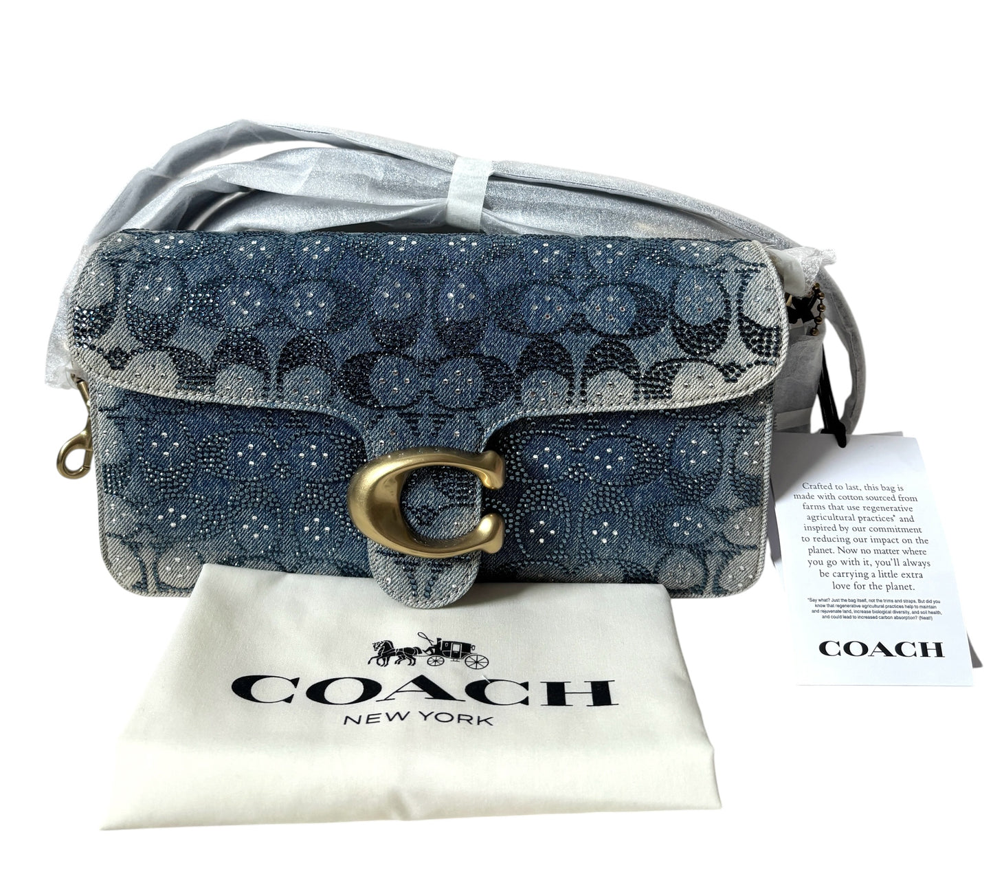 Coach Tabby 26 in Denim Crystal Jacquard